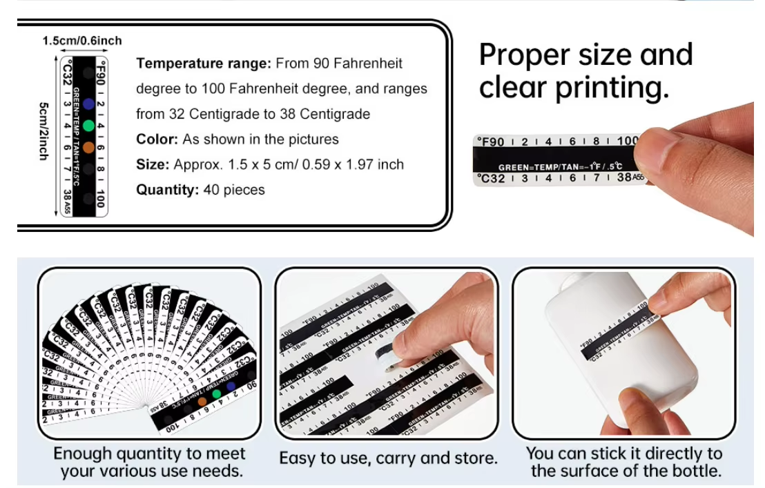 Liquid Crystal Temperature strip for urine (2) Liquid Crystal Temperature strip for urine (2)