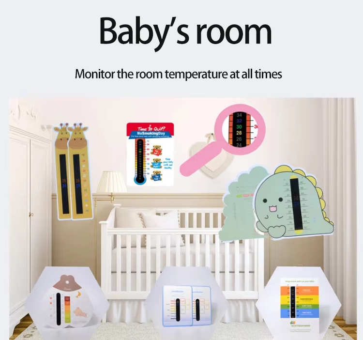 Cartoon Paper Card with Thermometer for Baby Room (3) Cartoon Paper Card with Thermometer for Baby Room (3)
