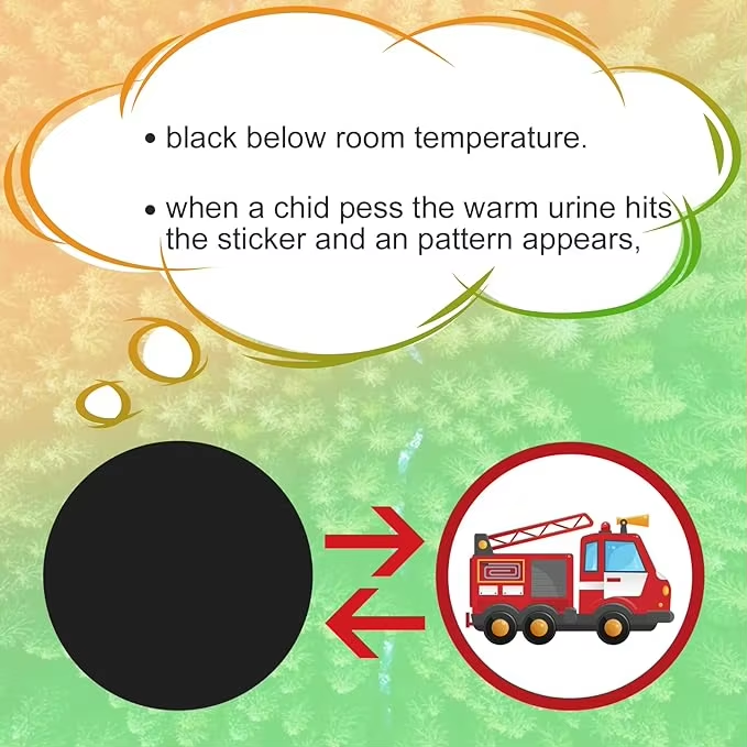 Cartoon Children's Potty Training Color-changing Stickers (4) Cartoon Children's Potty Training Color-changing Stickers (4)