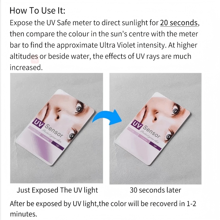 Printing Color Changing UV UVC Test Card (5) Printing Color Changing UV UVC Test Card (5)