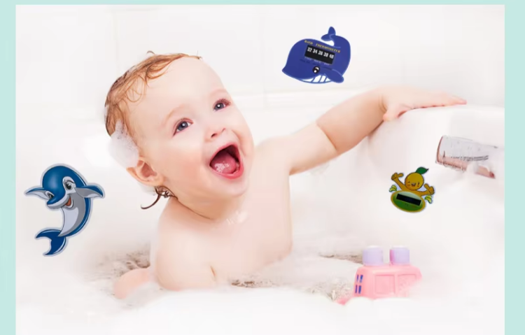 Cute Design Plastic Water Thermometer Duck Card with Glue (3) Cute Design Plastic Water Thermometer Duck Card with Glue (3)