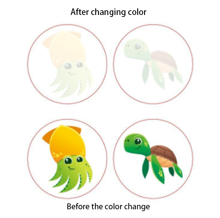 Water Sensitive Color Changing Card Water Sensitive Color Changing Card