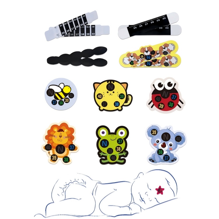 Fever Forehead Test Thermometer Sticker (3) Fever Forehead Test Thermometer Sticker (3)