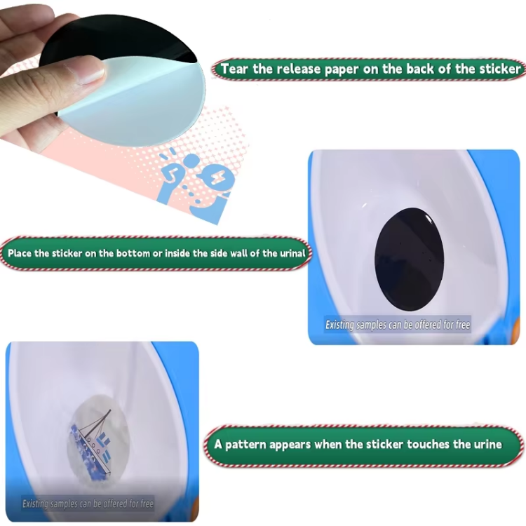 Cartoon Children's Potty Training Color-changing Stickers (3) Cartoon Children's Potty Training Color-changing Stickers (3)
