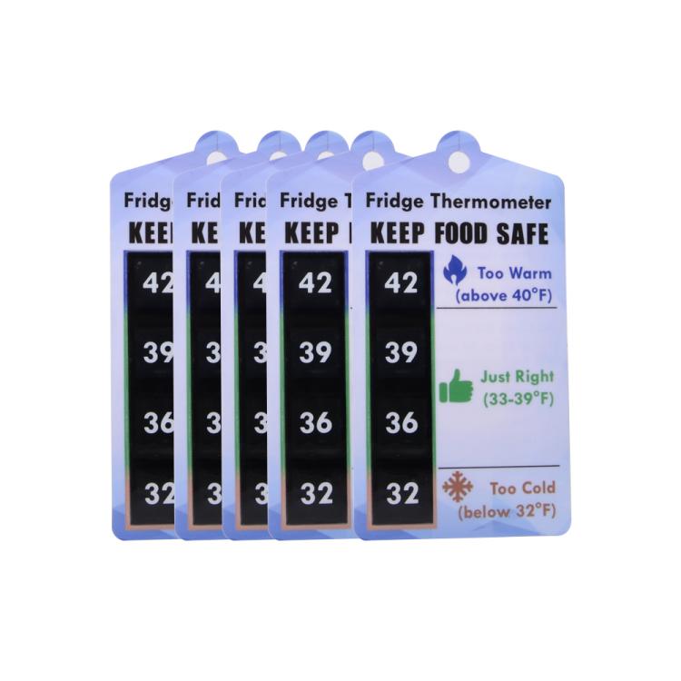 Reusable Suspensible Plastic Fridge Thermometer Card (3)