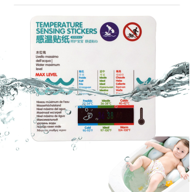 Baby Bath Water Thermometer Card