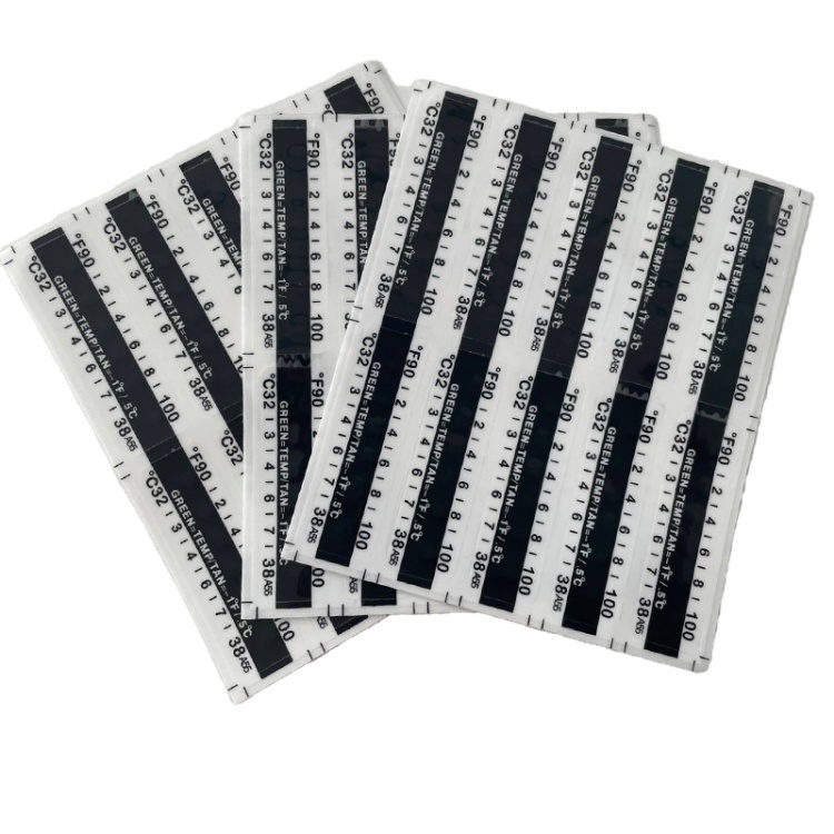 Liquid Crystal Temperature Strip for Urine