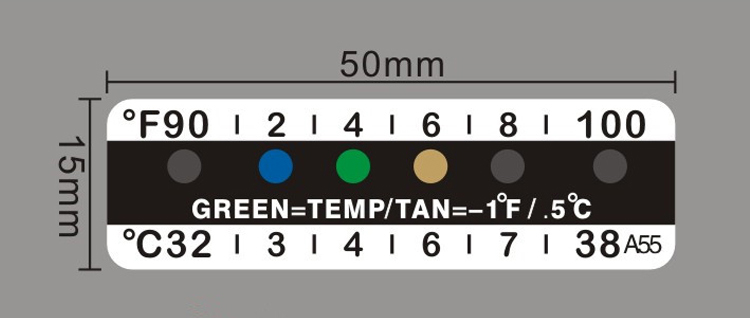 Liquid Crystal Urine Cup Thermometer Sticker (1)