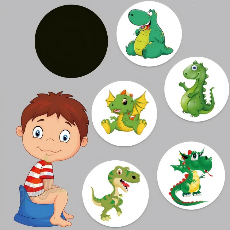Reusable Science Experiment Cartoon Color Changing Sticker