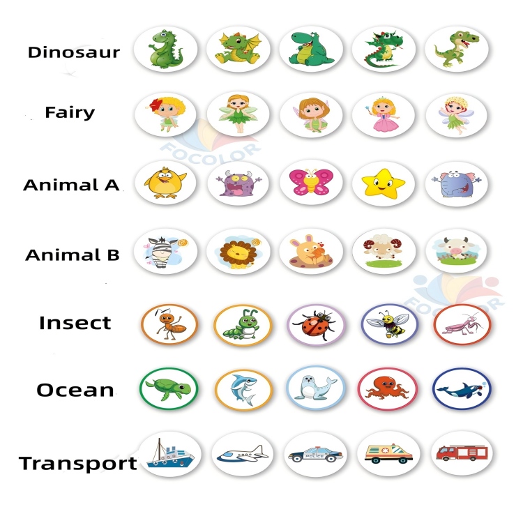 Reusable Science Experiment Cartoon Color Changing Sticker (4)