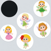 Cartoon Children's Potty Training Color-changing Stickers