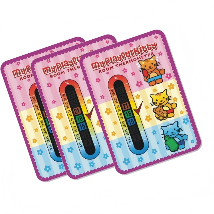 Paper Baby Room Thermometer Card