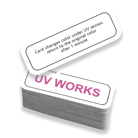 Printing Color Changing UV UVC Test Card