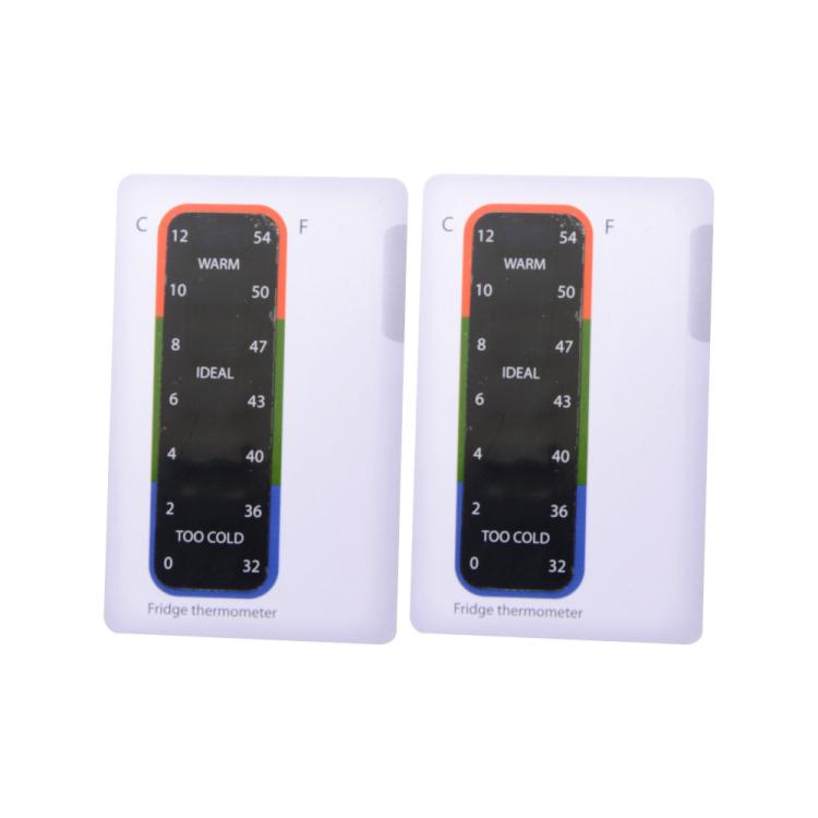 Reusable Suspensible Plastic Fridge Thermometer Card (2)