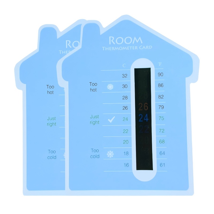 Paper Baby Room Thermometer Card