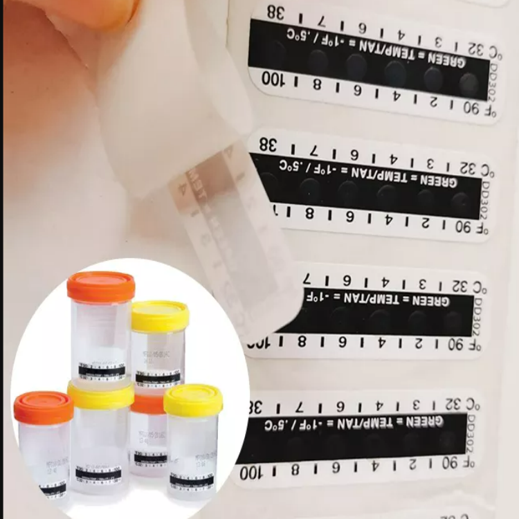 Liquid Crystal Urine Cup Thermometer Sticker (1)
