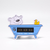 Flexible Reusable Cartoon Thermometer Card for Baby Bath