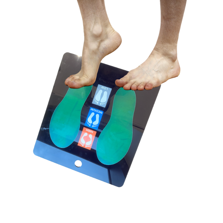 Liquid Crystal Color Change Sheet for Foot Shape Test