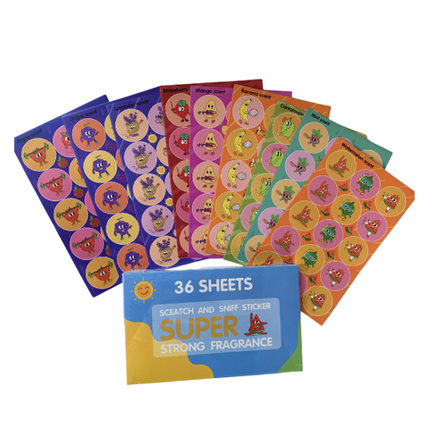 Scratch and Sniff Stickers With Long-lasting Fragrance