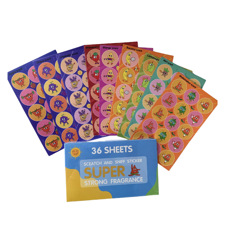 Scratch and Sniff Stickers With Long-lasting Fragrance