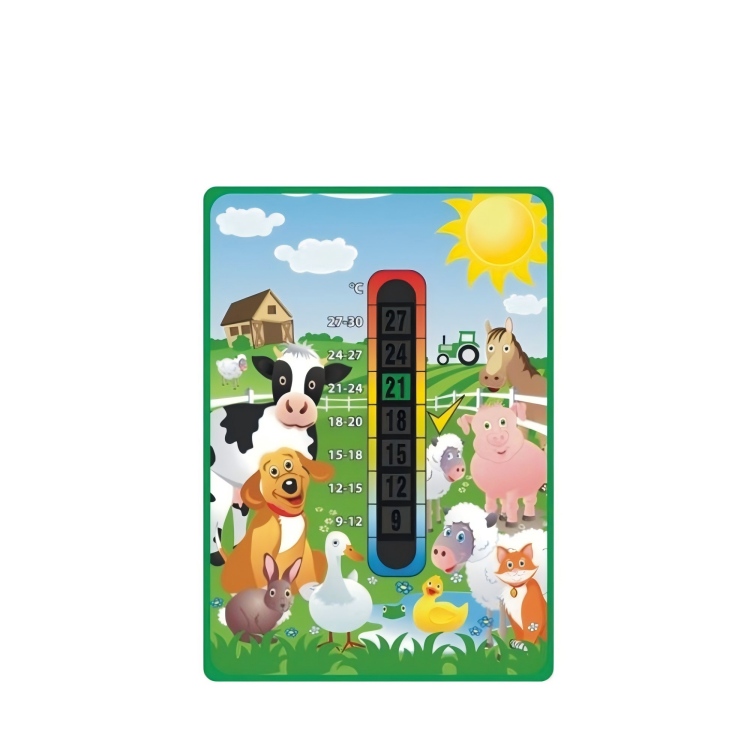 Paper Baby Room Thermometer Card