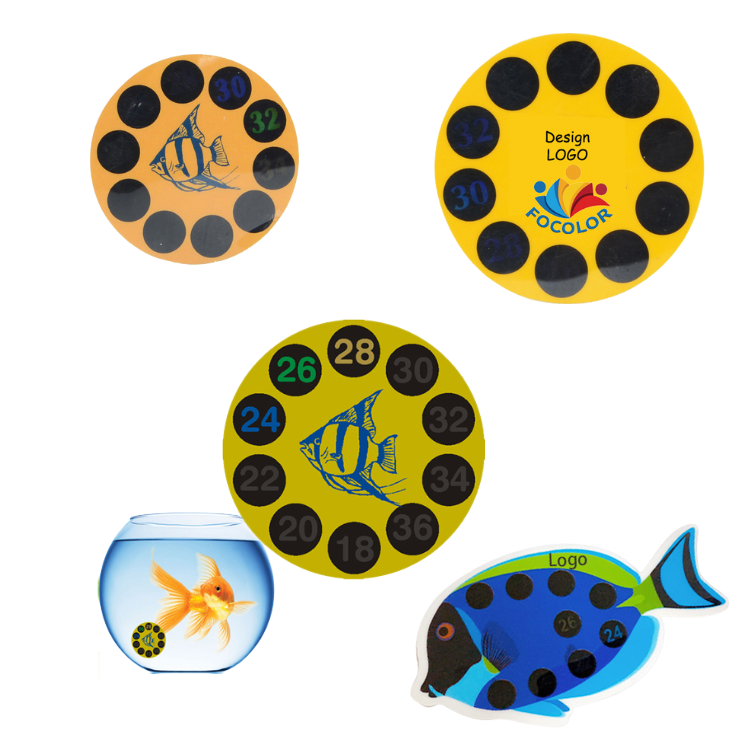 Fish Tank Aquarium Temperature Self-adhesive Sticker