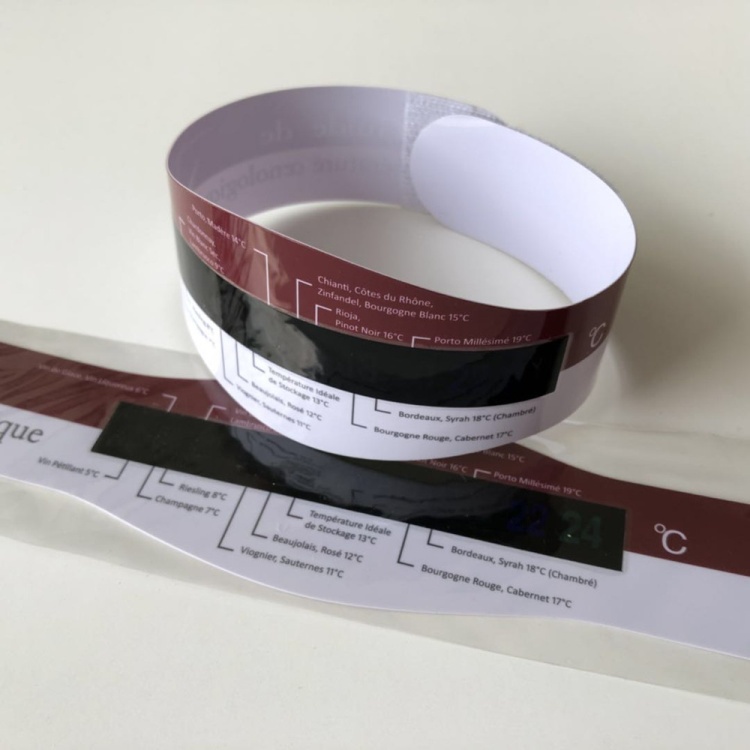 Wine Bottle Thermometer Card