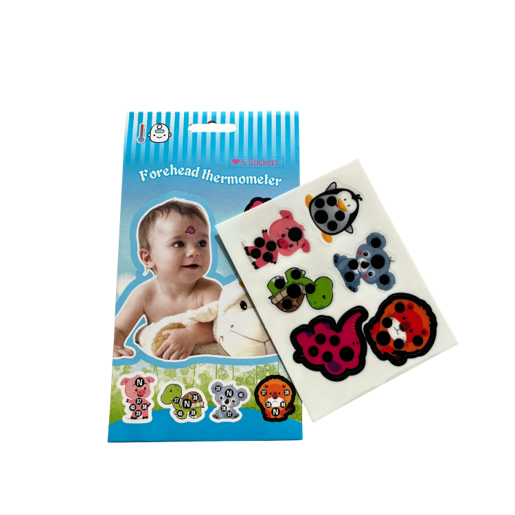 Cartoon LCD Forehead Temperature Monitor Sticker