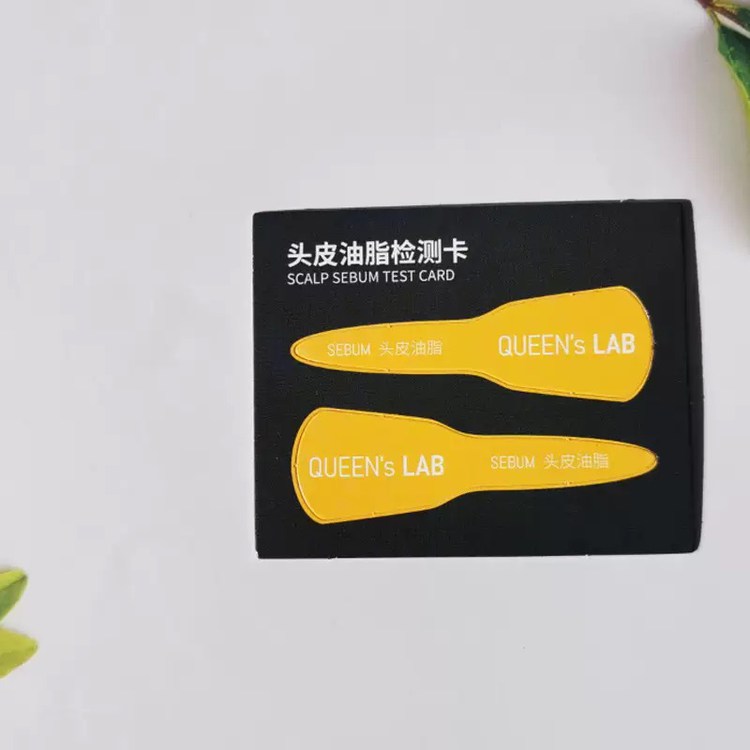 Hair Oil Skin Test Card