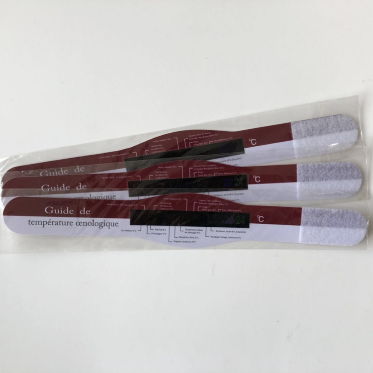 Wine Bottle Thermometer Card