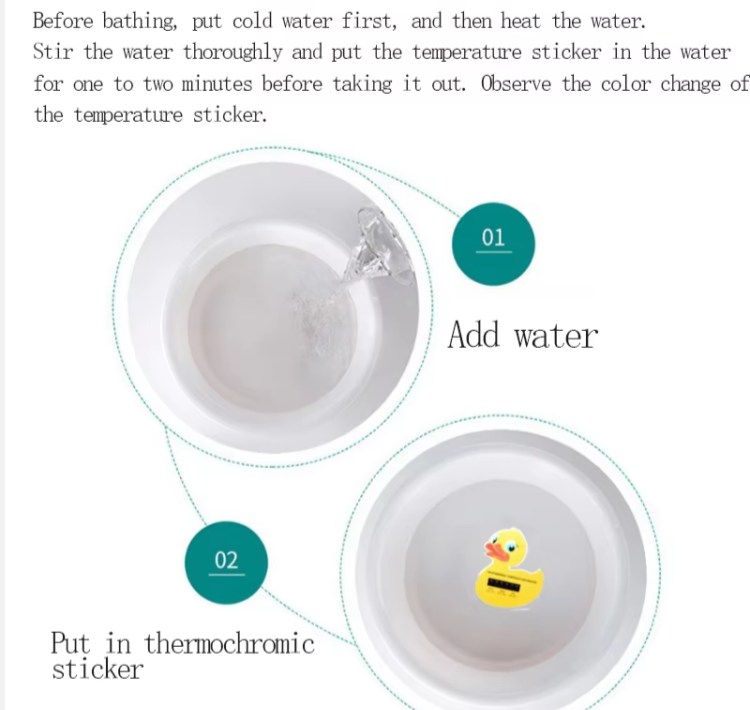 Liquid Crystal Digital Water Temperature Indicator Sticker (3)