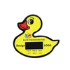 Cute Design Plastic Water Thermometer Duck Card with Glue