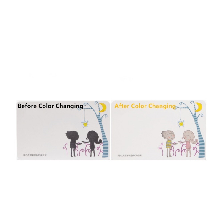 Irreversible Color Changing Card