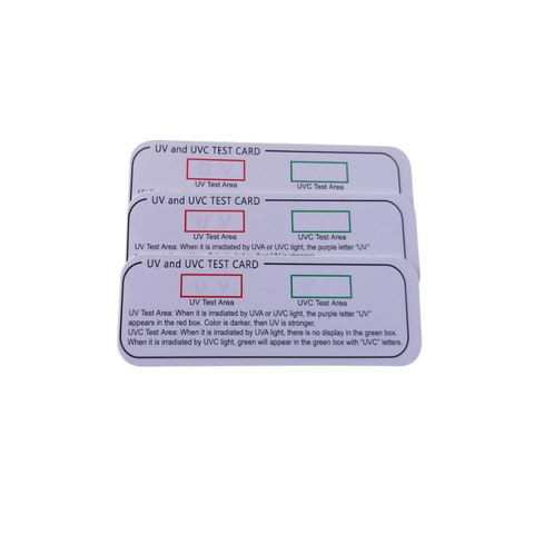 UV UVC Test Card