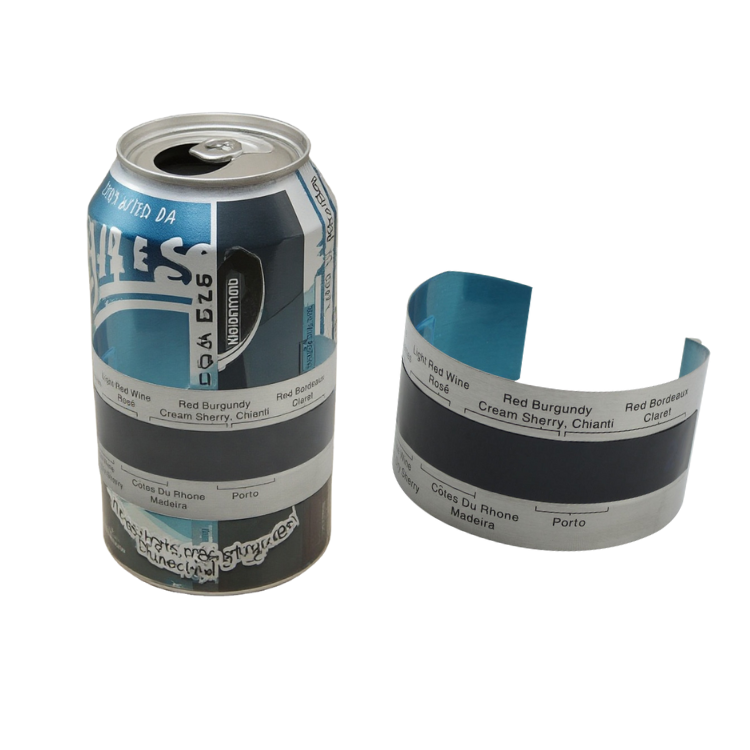 Plastic Wine Beer Thermometer Card