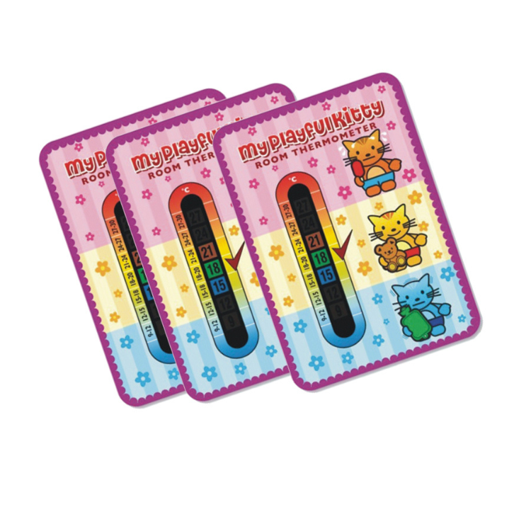 Liquid Crystal Room Wall Thermometer Card