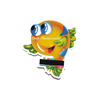 Flexible Reusable Cartoon Thermometer Card for Baby Bath