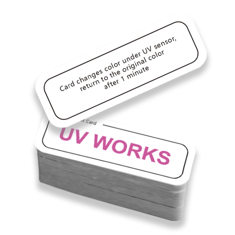 UV UVC Color Changing Test Card