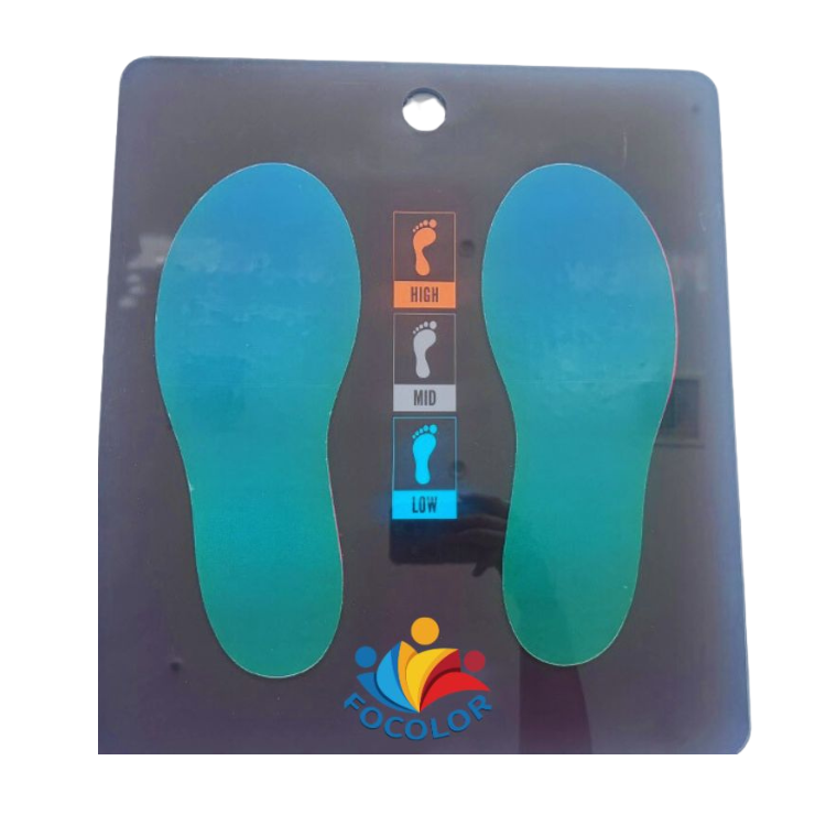 Liquid Crystal Color Change Sheet for Foot Shape Test