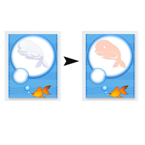 Water Sensitive Color Changing Sticker
