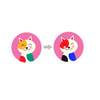 Water Sensitive Color Changing Sticker