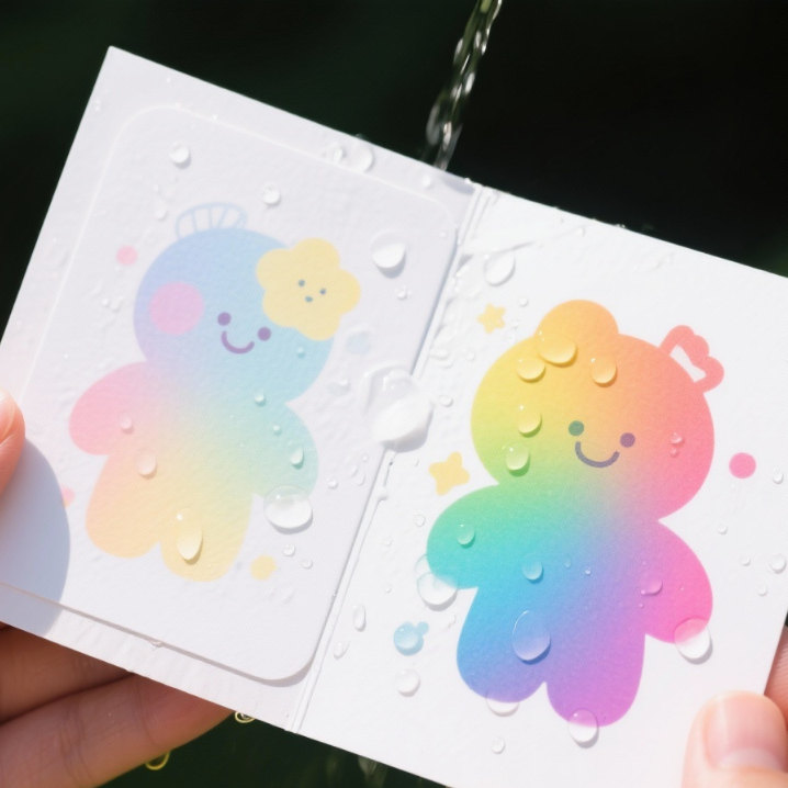 Printed Water Sensitive Sticker